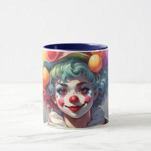 Verbazingwekkende op maat gemaakte monogram clown mok