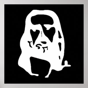 Verbazingwekkende optische illusie van Jezus Chris Poster