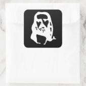 Verbazingwekkende optische illusie van Jezus Chris Vierkante Sticker (Tas)
