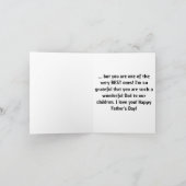 Verbazingwekkende pap en man | Aangepaste Vaderdag Kaart (Binnen)