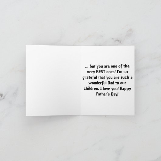 Verbazingwekkende pap en man | Aangepaste Vaderdag Kaart (Binnen)