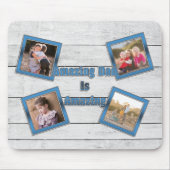 Verbazingwekkende pap is verbazingwekkend 4 fotoco muismat (Voorkant)