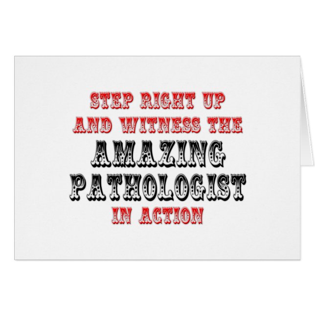 Verbazingwekkende patholoog in actie (Voorkant Horizontaal)