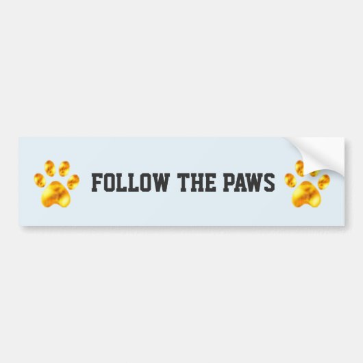 Verbazingwekkende Pet Paws Bumpersticker (Voorkant)