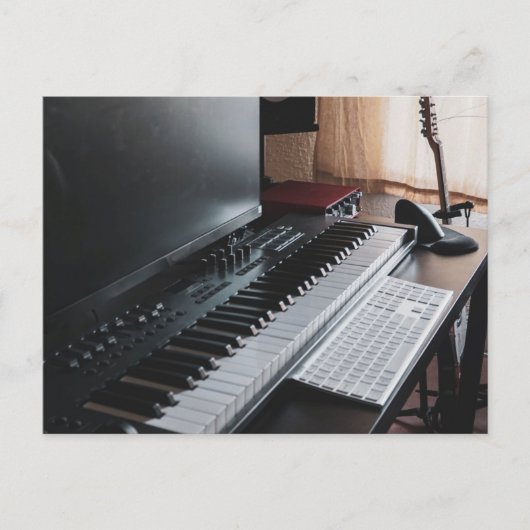 Verbazingwekkende Piano Briefkaart (Voorkant)