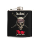 Verbazingwekkende Pirate Barware Heupfles (Voorkant)