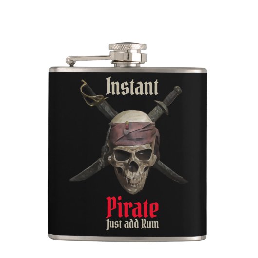 Verbazingwekkende Pirate Barware Heupfles (Voorkant)