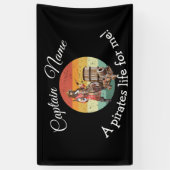 Verbazingwekkende Pirate-thema verjaardag Spandoek (Verticaal)