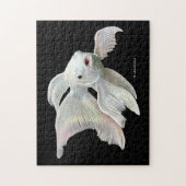 Verbazingwekkende Platina Vlinder Koi Karper Legpuzzel (Verticaal)