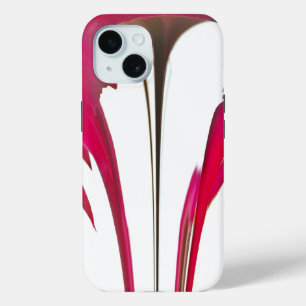 Verbazingwekkende Rode roos onder de witte hemel iPhone 15 Case