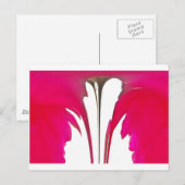 Verbazingwekkende rode roos onder de witte hemel.p briefkaart (Voorkant / Achterkant)