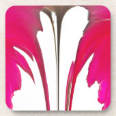 Verbazingwekkende rode roos onder de witte hemel.p drankjes onderzetter (Voorkant)