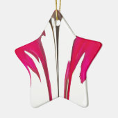 Verbazingwekkende rode roos onder de witte hemel.p keramisch ornament (Links)