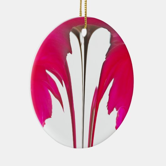 Verbazingwekkende rode roos onder de witte hemel.p keramisch ornament (Rechts)