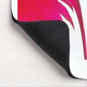 Verbazingwekkende rode roos onder de witte hemel.p muismat (Hoek)