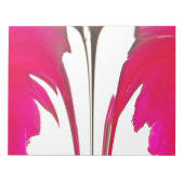 Verbazingwekkende rode roos onder de witte hemel.p notitieblok (Voorkant)