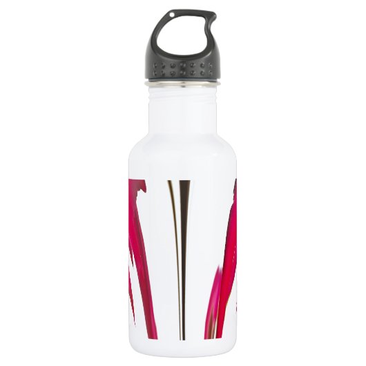 Verbazingwekkende rode roos onder de witte hemel.p waterfles (Voorkant)