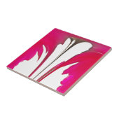 Verbazingwekkende Rode roos onder de witte hemel Tegeltje (Zijkant)