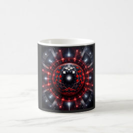 Verbazingwekkende Rood/Zwarte Geruite Mandelbrot S Koffiemok