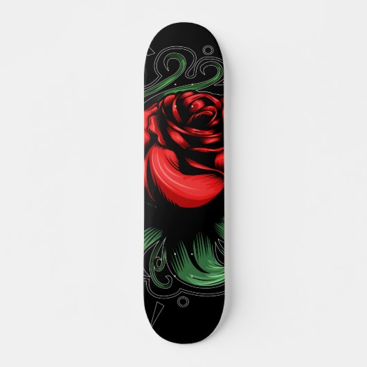Verbazingwekkende Roos Persoonlijk Skateboard (Voorkant)