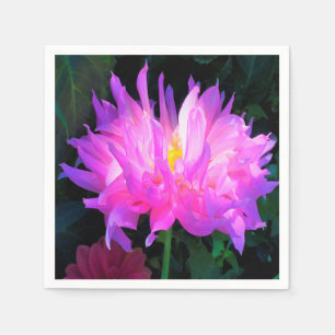 Verbazingwekkende Roze en Paarse Cactus Dahlia Servet