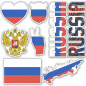 Verbazingwekkende Russische vormen van nationale s Sticker (Voorkant)