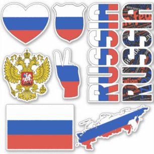 Verbazingwekkende Russische vormen van nationale s Sticker