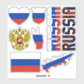 Verbazingwekkende Russische vormen van nationale s Sticker (Vel)