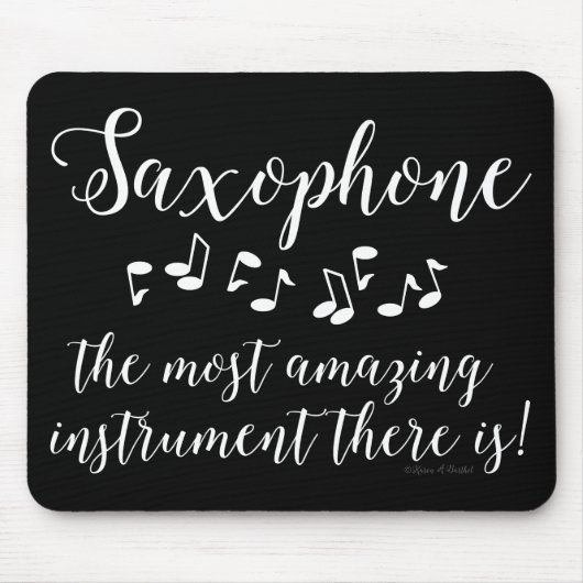 Verbazingwekkende saxofoon muismat (Voorkant)