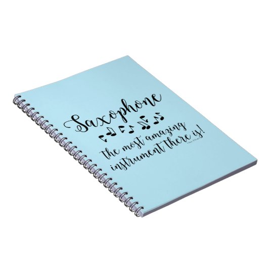 Verbazingwekkende saxofoon notitieboek (Rechterzijde)