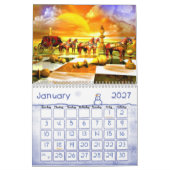 Verbazingwekkende schaakkalender kalender (Jan 2027)