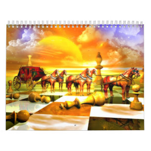 Verbazingwekkende schaakkalender kalender