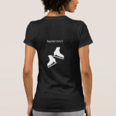 Verbazingwekkende schaatscoach T-Shirt - zwart wit (Achterkant)