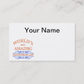 Verbazingwekkende schoondochter visitekaartje (Achterkant)