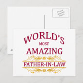Verbazingwekkende schoonvader briefkaart (Voorkant / Achterkant)