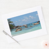 Verbazingwekkende Seychellen Rechthoekige Sticker (Envelop)