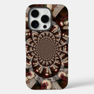 Verbazingwekkende Sneeuwman Kaleidoscoop   Ingewik iPhone 16 Pro Hoesje