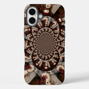 Verbazingwekkende Sneeuwman Kaleidoscoop Ingewik iPhone 16 Plus Hoesje