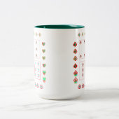 verbazingwekkende speelkaarten ontwerp Two-Tone Mo Tweekleurige Koffiemok (Center)