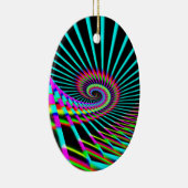 Verbazingwekkende spiraal (verander de woorden) keramisch ornament (Rechts)