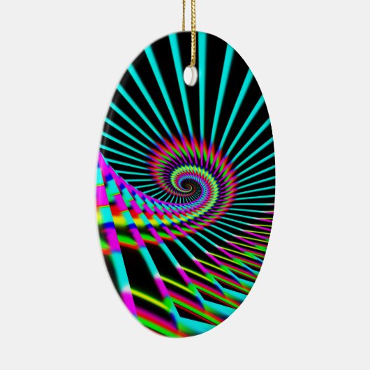 Verbazingwekkende spiraal (verander de woorden) keramisch ornament (Rechts)