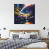 Verbazingwekkende Splendor waterval Landschap 4 Canvas Afdruk (Insitu (Slaapkamer))