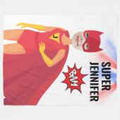 Verbazingwekkende superheld Girl Birthday Gift Fab Fleece Deken (Voorkant (Horizontaal))