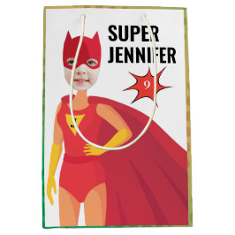 Verbazingwekkende superheld Girl Birthday Gift Fab Medium Cadeauzakje
