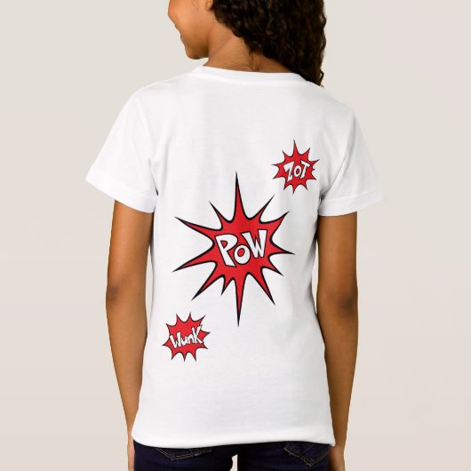 Verbazingwekkende superheld Girl Birthday Gift Fab T-shirt (Achterkant)