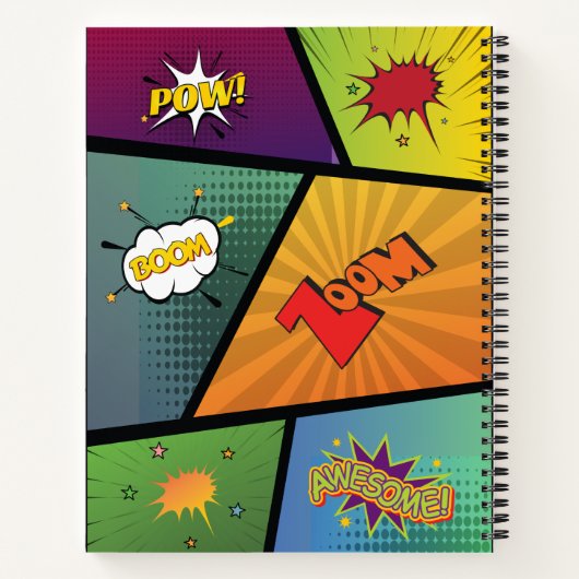 Verbazingwekkende Superhero Special Flying Foto Ki Notitieboek (Achterkant)