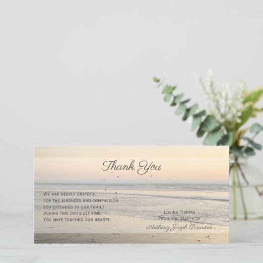 Verbazingwekkende sympathie voor zonsondergang Dan Bedankkaart (Staand voorkant)