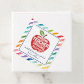 Verbazingwekkende Teacher Appreciation Gift Label (In situ)