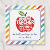 Verbazingwekkende Teacher Appreciation Gift Label (Voorkant)