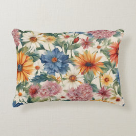 Verbazingwekkende tedere zomer tuin bloemen accent kussen